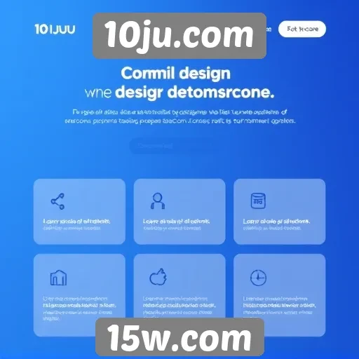 Principais características do design do 10ju.com